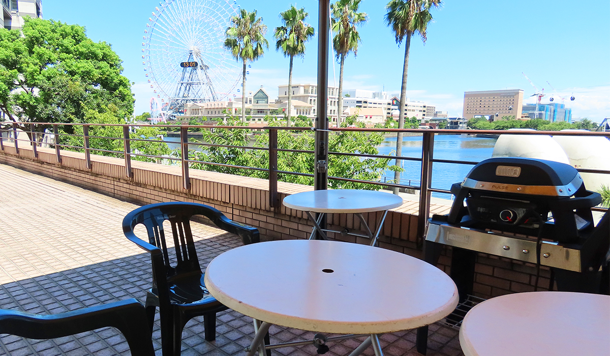 Hemingway横浜観覧車や横浜・みなとみらいの海が見渡せるBBQ会場のイメージ